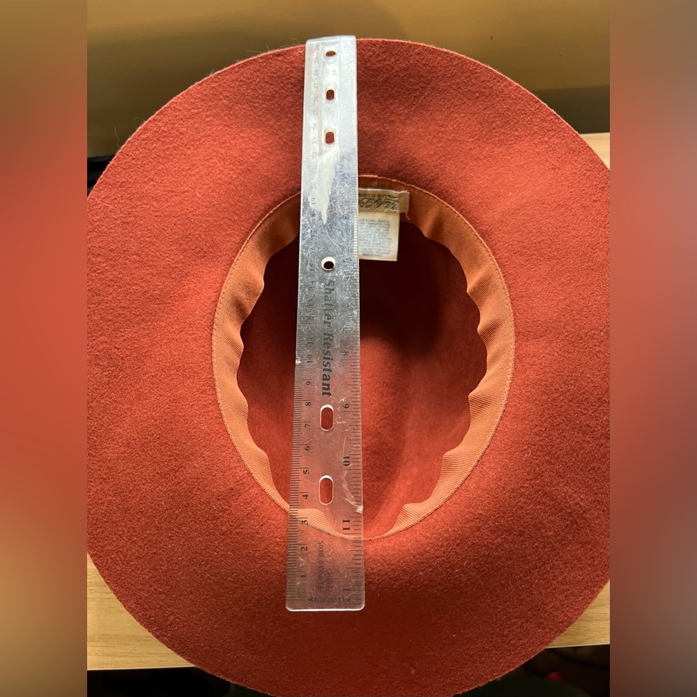 Lucky Brand Wool Felt Wide-Brim Hat - Rust Color - Picture 12 of 16